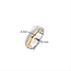 Ti Sento Milano Ti Sento Ring 12343ZY/54 Zilver Bi-color met Zirkonia Maat 54