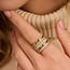 Ti Sento Milano Ti Sento Ring 12396ZY/56 Zilver Bi-color met Zirkonia Maat 56