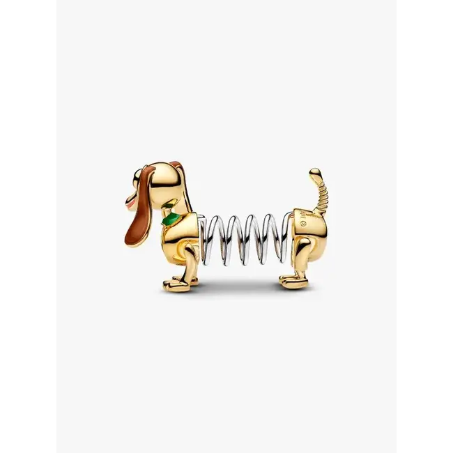 Pandora Pandora Bedel 764603C01 Disney Toy Story Slinky Dog 14k Gold Plated