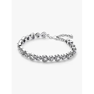 Pandora Pandora Armband 593655C01-18 Zilver Hart Tennis met Zirkonia 18cm