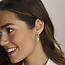 Blinckers Jewellery Huiscollectie BJ Oorbellen 13.43107 Zilver met Parel en Zirkonia met Brisurhaak 29mm