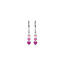 Blinckers Jewellery Huiscollectie BJ Oorbellen 13.43115 Zilver Emaille Hartjes met Brisurhaak 25mm