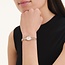 Rosefield Rosefield Horloge MWRMR-M07 Mini Oval White Dail Staal met Rozegouden Plating Quartz
