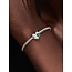 Pandora Pandora Bedel 794161C05 Zilver Graveerbaar Bol Hart met Groen Kristal