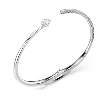 Swarovski Swarovski Armband 5753571 Matrix Zilverkleurige Bangle met Kristallen Maat M 60mm