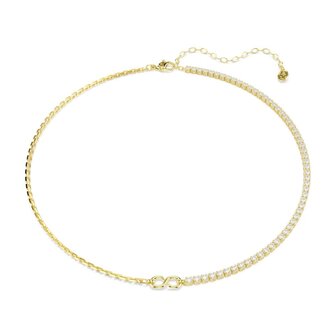 Swarovski Swarovski Collier 5747717 Matrix Collier Goudkleurig met S-vormige Schakel met Kristallen 38-45cm