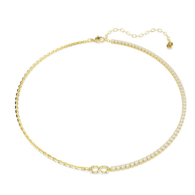 Swarovski Swarovski Collier 5747717 Matrix Collier Goudkleurig met S-vormige Schakel met Kristallen