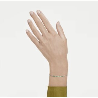 Swarovski Swarovski Armband 5758987 Matrix Zilverkleurig met Groene Kristallen