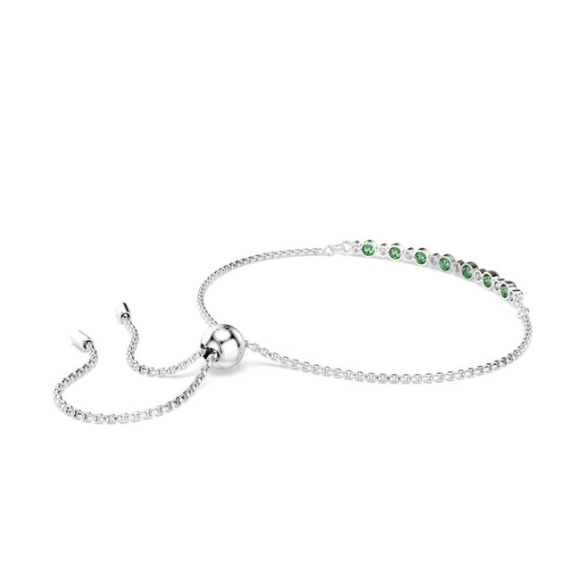 Swarovski Swarovski Armband 5758987 Matrix Zilverkleurig met Groene Kristallen