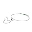 Swarovski Swarovski Armband 5758987 Matrix Zilverkleurig met Groene Kristallen