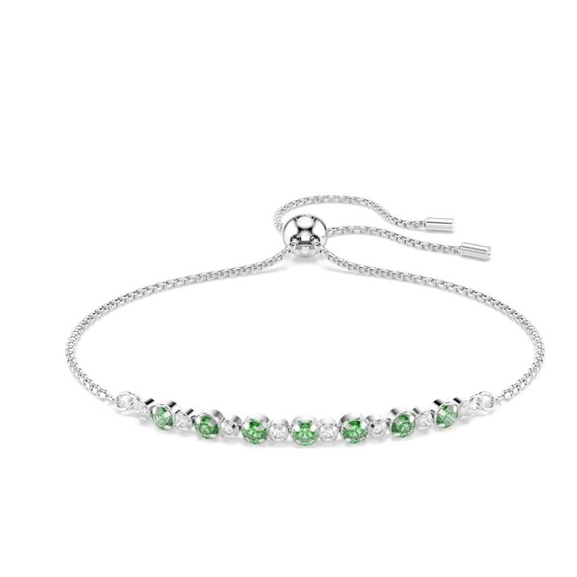 Swarovski Swarovski Armband 5758987 Matrix Zilverkleurig met Groene Kristallen