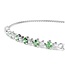 Swarovski Swarovski Armband 5758987 Matrix Zilverkleurig met Groene Kristallen