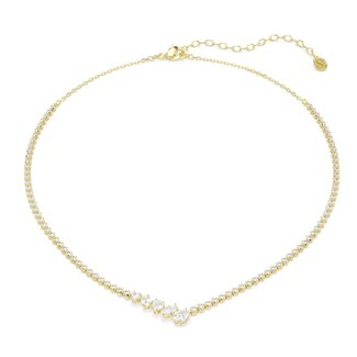 Swarovski Swarovski Collier 5747931 Mesmera Goudkleurig in V-Vorm Kristallen 38-45cm
