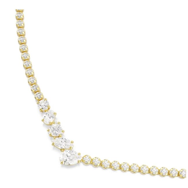 Swarovski Swarovski Collier 5747931 Mesmera Goudkleurig in V-Vorm Kristallen