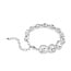 Swarovski Swarovski Armband 5751558 Una Zilverkleurig met Cushion Vorm Kristallen