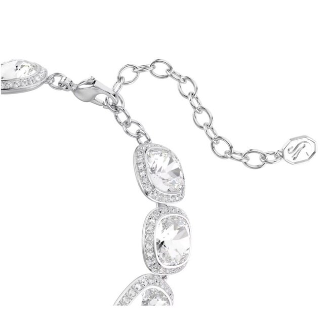 Swarovski Swarovski Armband 5751558 Una Zilverkleurig met Cushion Vorm Kristallen