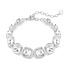 Swarovski Swarovski Armband 5751558 Una Zilverkleurig met Cushion Vorm Kristallen