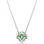 Swarovski Swarovski Collier 5757785 Una Zilverkleurig met Groene Kristal