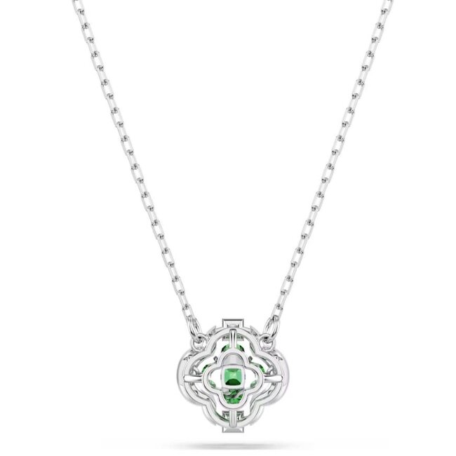 Swarovski Swarovski Collier 5757785 Una Zilverkleurig met Groene Kristal