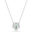 Swarovski Swarovski Collier 5757785 Una Zilverkleurig met Groene Kristal