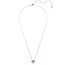 Swarovski Swarovski Collier 5757785 Una Zilverkleurig met Groene Kristal