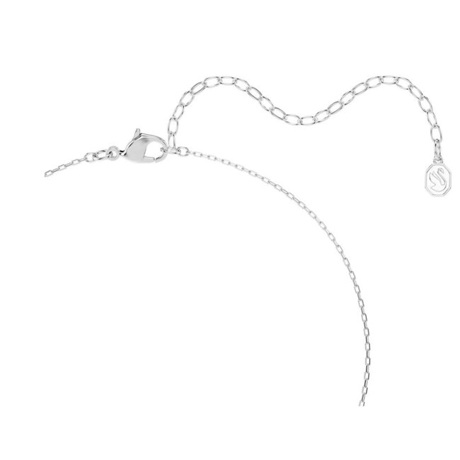 Swarovski Swarovski Collier 5757785 Una Zilverkleurig met Groene Kristal