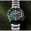 Seiko Seiko Horloge SRPD63K1 5 Sports Staal Automatic 100m Waterdicht met Groene Wijzerplaat 42mm