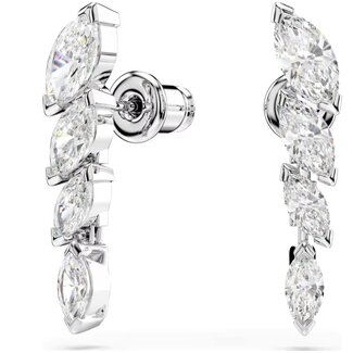 Swarovski Swarovski Oorbellen 5748007 Mesmera Zilverkleurig Marquise-slijpvorm Kristallen 5x22mm