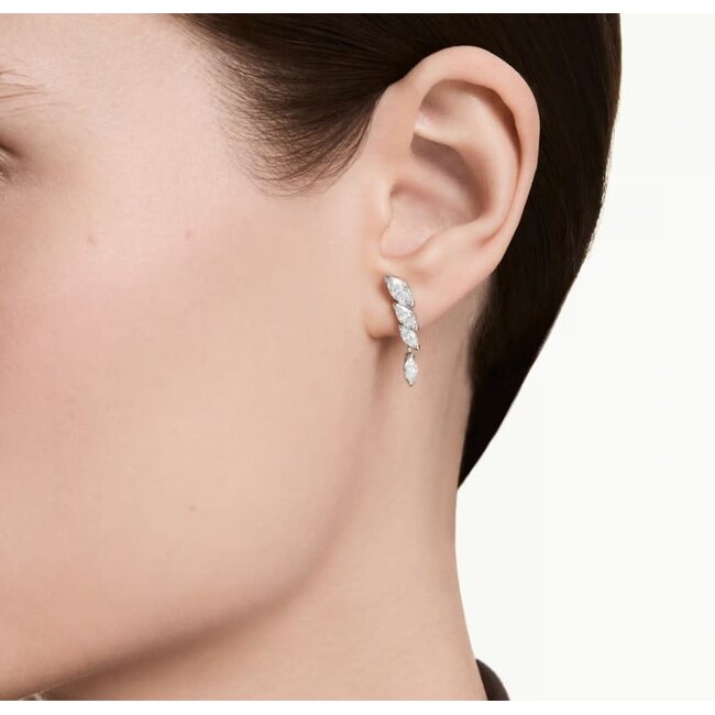 Swarovski Swarovski Oorbellen 5748007 Mesmera Zilverkleurig Marquise-slijpvorm Kristallen