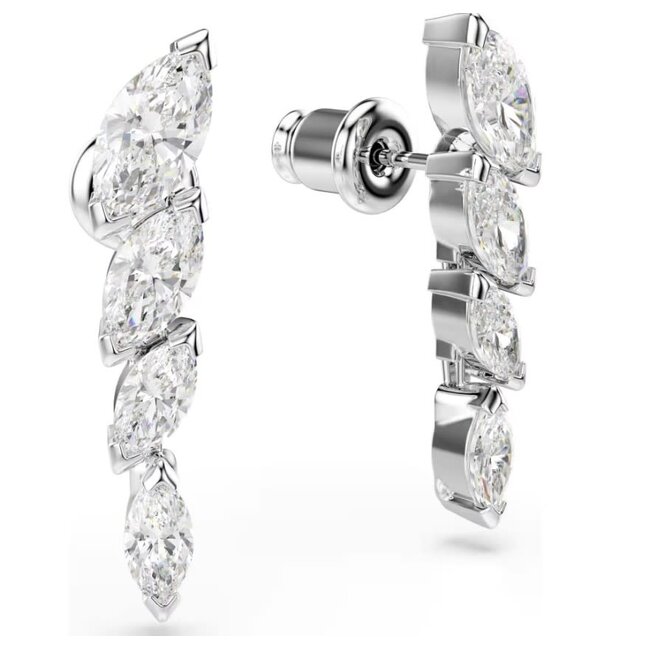 Swarovski Swarovski Oorbellen 5748007 Mesmera Zilverkleurig Marquise-slijpvorm Kristallen