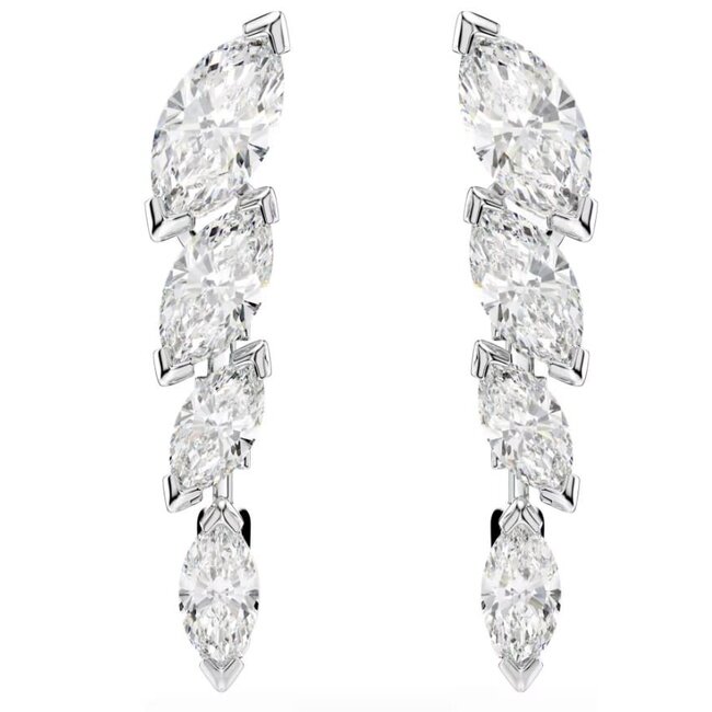 Swarovski Swarovski Oorbellen 5748007 Mesmera Zilverkleurig Marquise-slijpvorm Kristallen