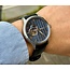 Seiko Seiko Horloge SSA421J1 Presage Staal Automaat Saffierglas met Blauwe Wijzerplaat Open Heart en Blauw Leren Horlogeband 41mm