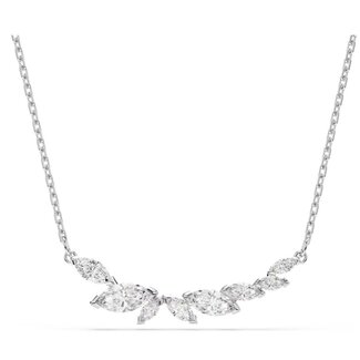 Swarovski Swarovski Collier 5759838 Mesmera Zilverkleurig Marquise-slijpvorm Kristallen 38-45cm