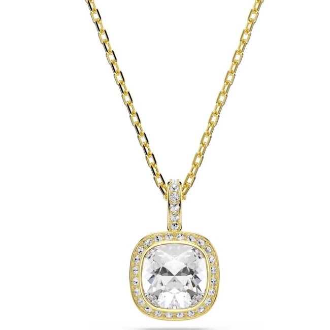 Swarovski Swarovski Collier 5764761 Una Goudkleurig Cushion Vorm Kristal