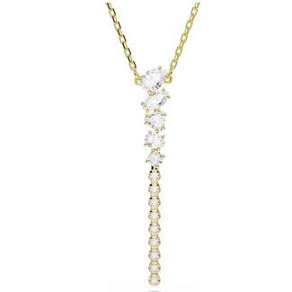 Swarovski Swarovski Collier 5747997 Mesmera Goudkleurig met Meerdere Kristallen 38-45cm