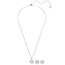 Swarovski Swarovski SET Oorbellen en Collier 5754343 Una Zilverkleurig Cushion Vorm Kristal