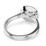 Swarovski Swarovski Ring 5758471/55 Una Zilverkleurig met Cushion Vorm Kristal Maat 55