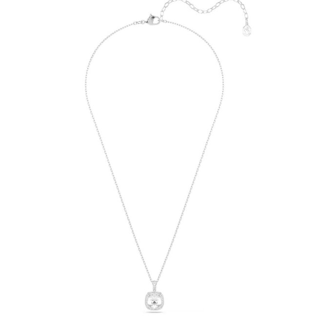 Swarovski Swarovski Collier 5754340 Una Zilverkleurig Cushion Vorm Kristal