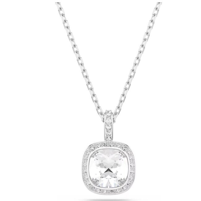 Swarovski Swarovski Collier 5754340 Una Zilverkleurig Cushion Vorm Kristal