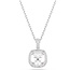 Swarovski Swarovski Collier 5754340 Una Zilverkleurig Cushion Vorm Kristal