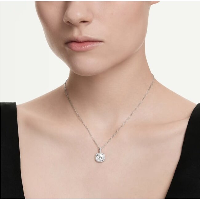 Swarovski Swarovski Collier 5754340 Una Zilverkleurig Cushion Vorm Kristal