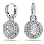 Swarovski Swarovski Oorbellen 5738193 Sublima Zilverkleurig Rond met Kristallen