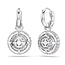 Swarovski Swarovski Oorbellen 5738193 Sublima Zilverkleurig Rond met Kristallen