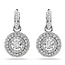 Swarovski Swarovski Oorbellen 5738193 Sublima Zilverkleurig Rond met Kristallen