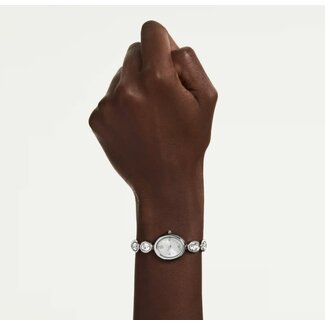 Swarovski Swarovski Horloge 5740826 Imber Ovaal Swiss Made Roestvrij Staal met 8 Kristallen 25x21mm