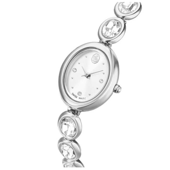 Swarovski Swarovski Horloge 5740826 Imber Ovaal Swiss Made Roestvrij Staal met 8 Kristallen 25x21mm