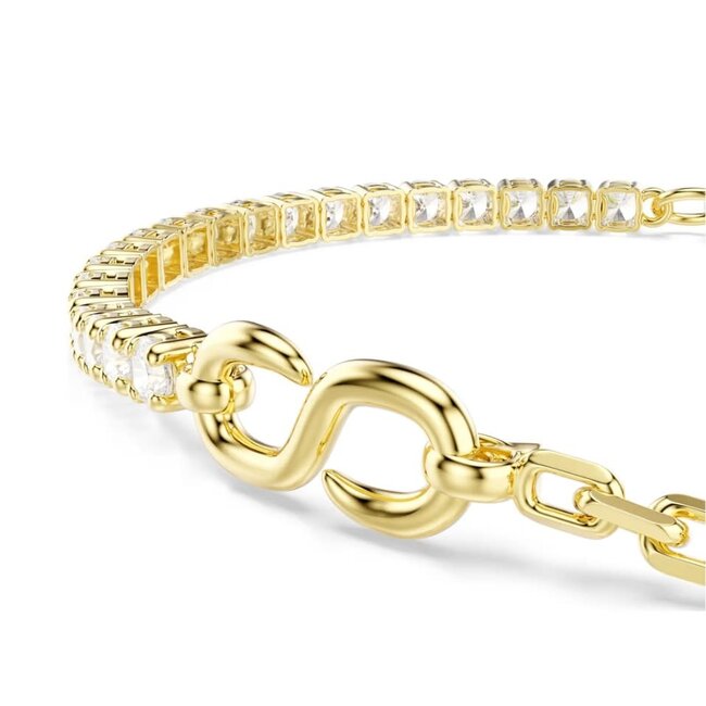 Swarovski Swarovski Armband 5753925 Matrix  Goudkleurig S-vorm met Kristallen