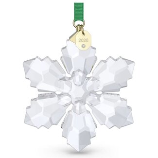 Swarovski Swarovski Ornament 5718051 Zilverkleurig Kerstornament 2026 met Groen Lint