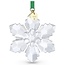 Swarovski Swarovski Ornament 5718051 Zilverkleurig Kerstornament 2026 met Groen Lint