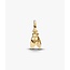 Pandora Pandora Bedel 764490C01 Zilver 14k Geelgouden Plating Cicada met Glitter Blauw en Zirkonia